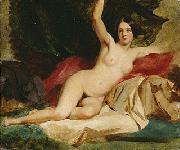 William Etty Female Nude in a Landscape by William Etty. oil